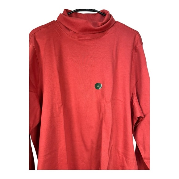 LL Bean Turtleneck women’s 2X REG | color: Terracota Garnet Rose NWT - Picture 1 of 9